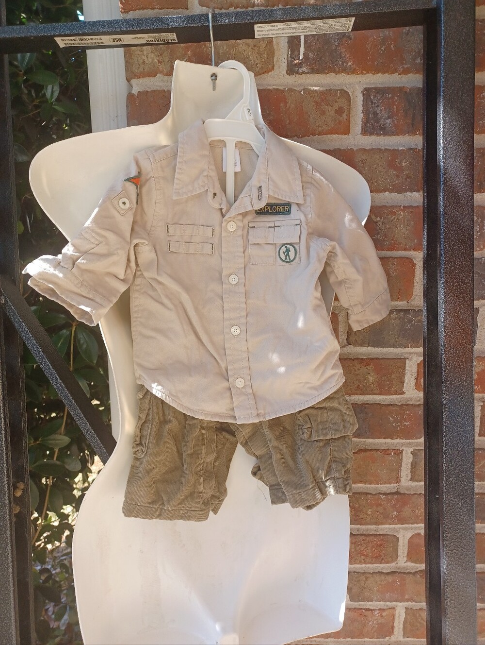 GAP Infant Button-Up Shirt - Light Beige